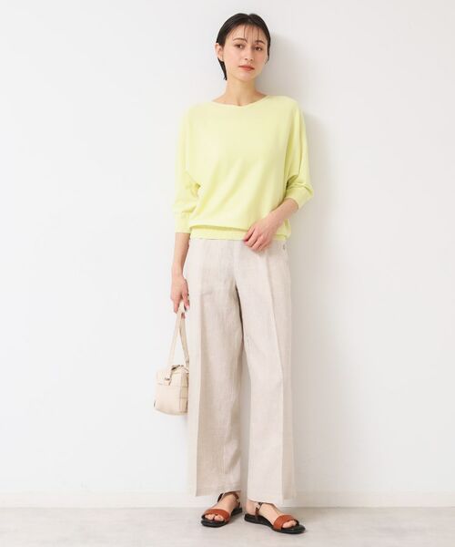 Dessin / デッサン ニット・セーター | 【選べる7色展開・洗える】後ろボタンニットプルオーバー七分袖（XS～L） | 詳細20