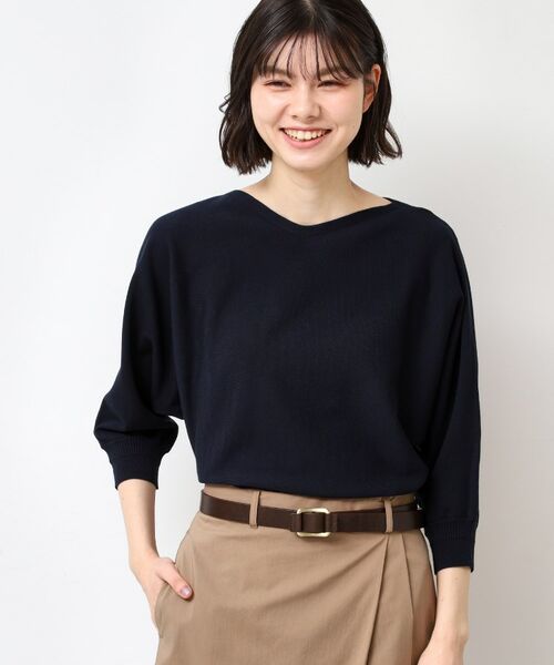 Dessin / デッサン ニット・セーター | 【選べる7色展開・洗える】後ろボタンニットプルオーバー七分袖（XS～L） | 詳細26