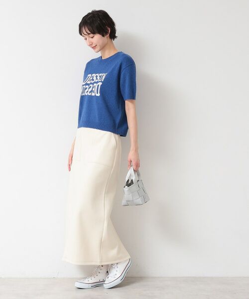 Dessin / デッサン ニット・セーター | 【洗える】ロゴジャカード半袖ニット(S~L) | 詳細11