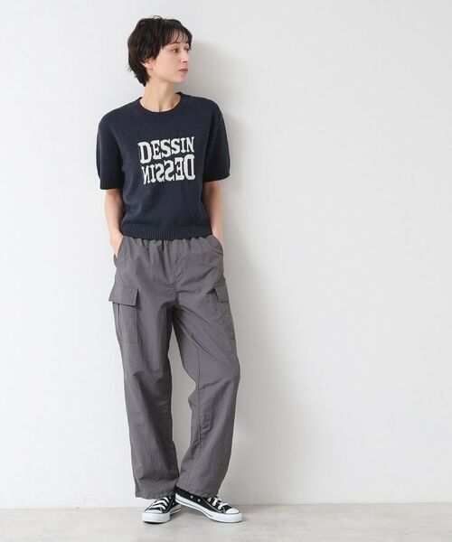 Dessin / デッサン ニット・セーター | 【洗える】ロゴジャカード半袖ニット(S~L) | 詳細15