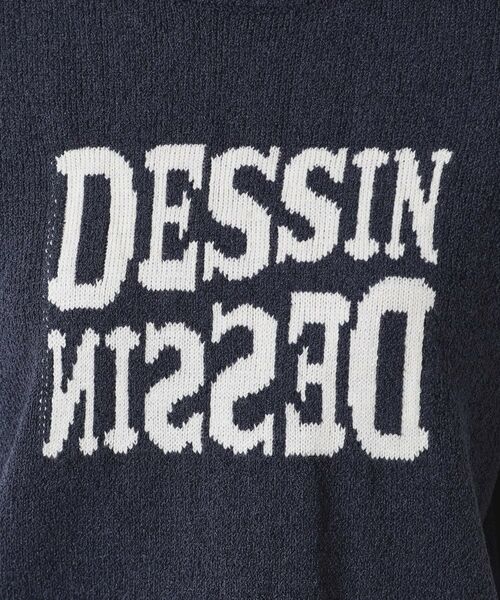 Dessin / デッサン ニット・セーター | 【洗える】ロゴジャカード半袖ニット(S~L) | 詳細16