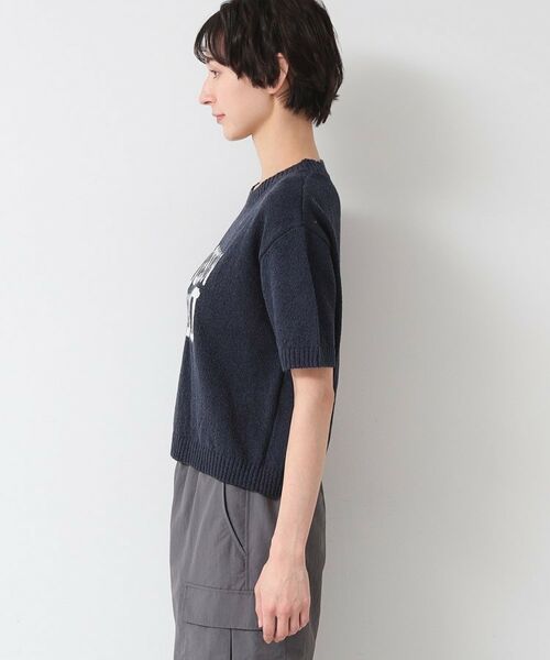 Dessin / デッサン ニット・セーター | 【洗える】ロゴジャカード半袖ニット(S~L) | 詳細18