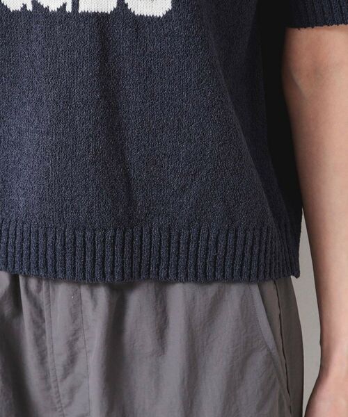 Dessin / デッサン ニット・セーター | 【洗える】ロゴジャカード半袖ニット(S~L) | 詳細22