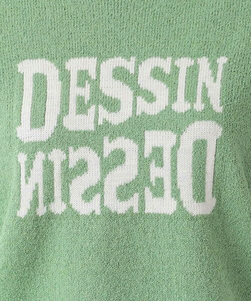 Dessin / デッサン ニット・セーター | 【洗える】ロゴジャカード半袖ニット(S~L) | 詳細8