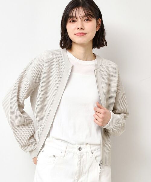 Dessin / デッサン レザーブルゾン・ジャケット | 【セットアップ可能・洗える】コットンメッシュブルゾン | 詳細1