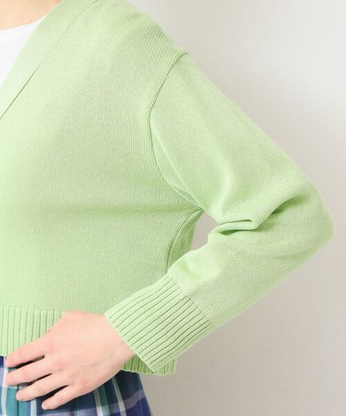 Dessin / デッサン カーディガン・ボレロ | 【洗える】ミドルゲージショートカーディガン (S~L) | 詳細17