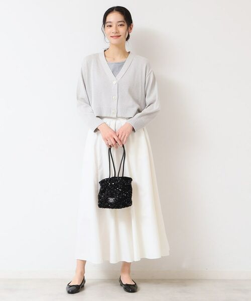 Dessin / デッサン カーディガン・ボレロ | 【洗える】ミドルゲージショートカーディガン (S~L) | 詳細2