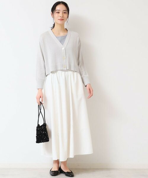 Dessin / デッサン カーディガン・ボレロ | 【洗える】ミドルゲージショートカーディガン (S~L) | 詳細3