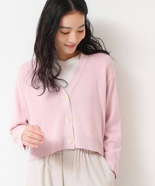 Dessin / デッサン カーディガン・ボレロ | 【洗える】ミドルゲージショートカーディガン (S~L) | 詳細5