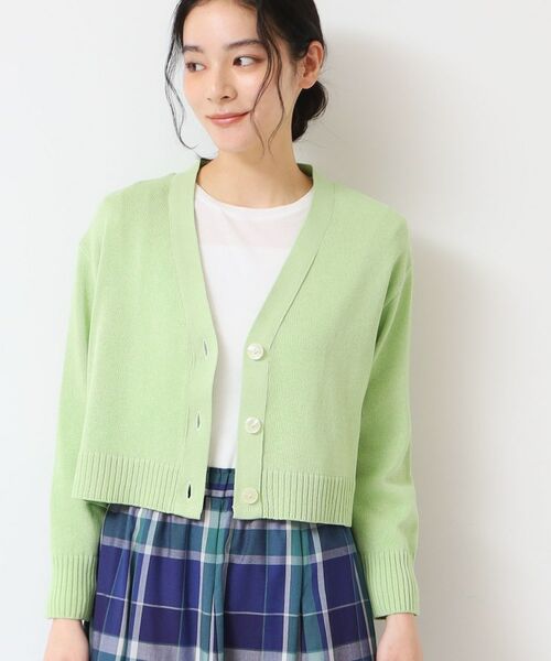 Dessin / デッサン カーディガン・ボレロ | 【洗える】ミドルゲージショートカーディガン (S~L) | 詳細9