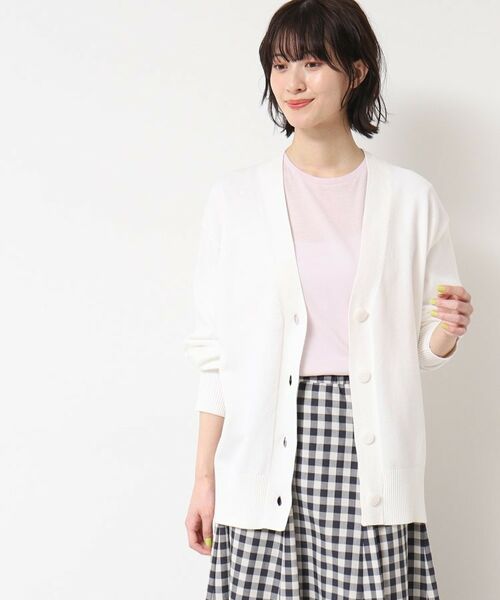 Dessin / デッサン カーディガン・ボレロ | 【洗える】オーバーシルエットVネックカーディガン | 詳細1