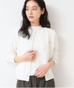 Dessin / デッサン カーディガン・ボレロ | 【洗える】ブークレケーブルカーディガン