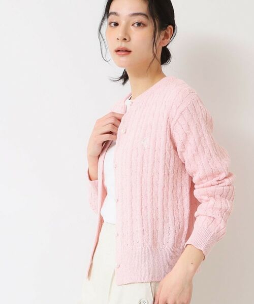 Dessin / デッサン カーディガン・ボレロ | 【洗える】ブークレケーブルカーディガン | 詳細10