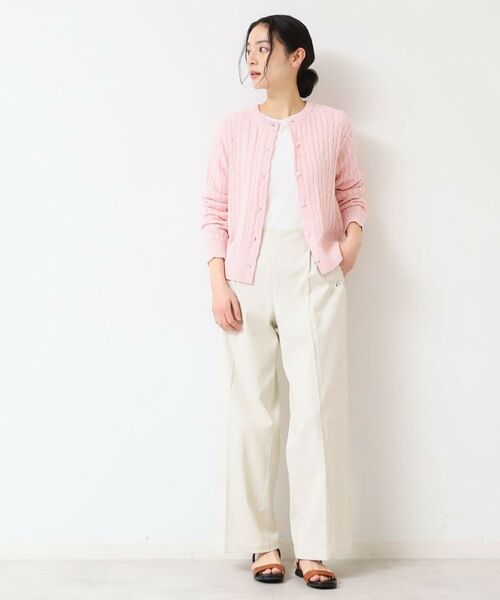 Dessin / デッサン カーディガン・ボレロ | 【洗える】ブークレケーブルカーディガン | 詳細11