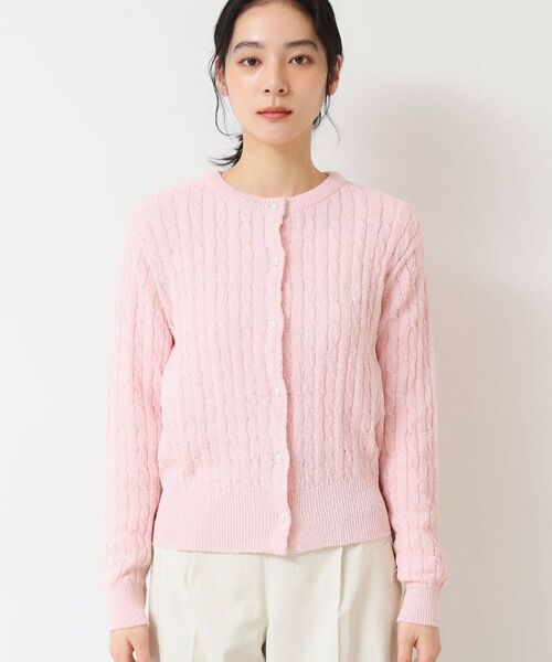 Dessin / デッサン カーディガン・ボレロ | 【洗える】ブークレケーブルカーディガン | 詳細13