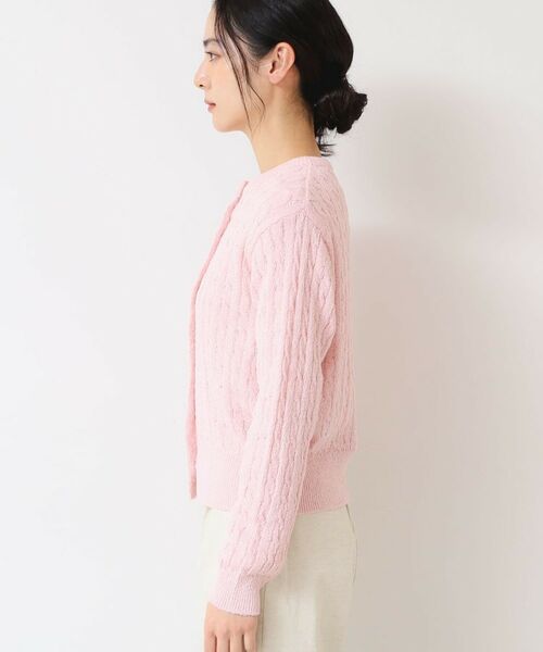 Dessin / デッサン カーディガン・ボレロ | 【洗える】ブークレケーブルカーディガン | 詳細14