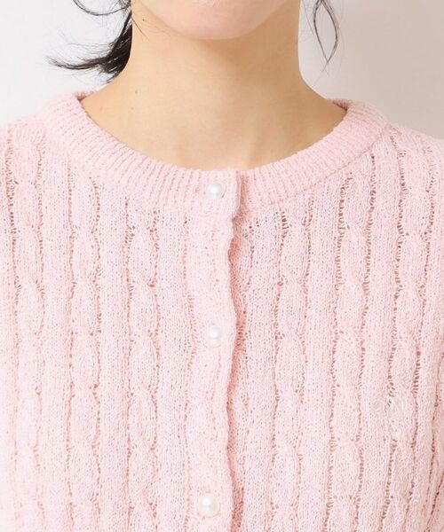 Dessin / デッサン カーディガン・ボレロ | 【洗える】ブークレケーブルカーディガン | 詳細16