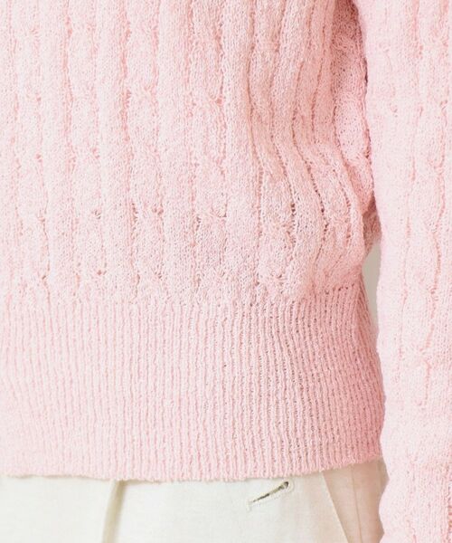 Dessin / デッサン カーディガン・ボレロ | 【洗える】ブークレケーブルカーディガン | 詳細18