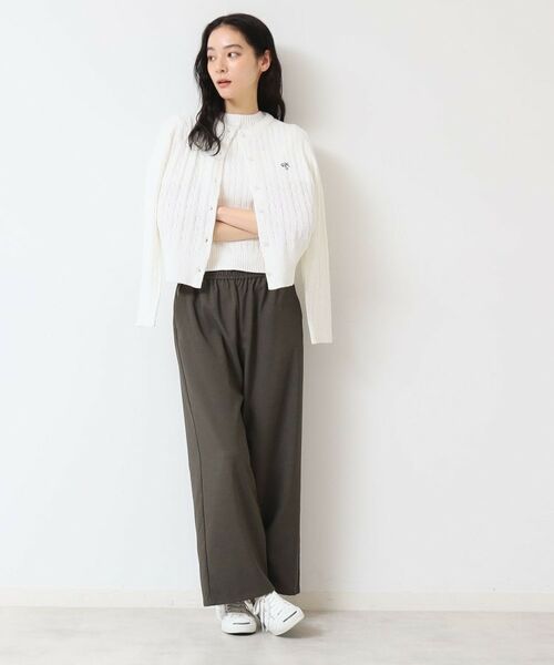 Dessin / デッサン カーディガン・ボレロ | 【洗える】ブークレケーブルカーディガン | 詳細3