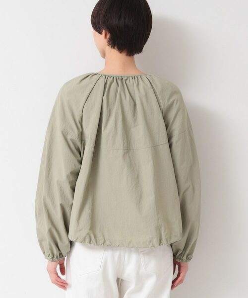 Dessin / デッサン レザーブルゾン・ジャケット | 【洗える】ギャザークルーネックブルゾン(S~L) | 詳細11