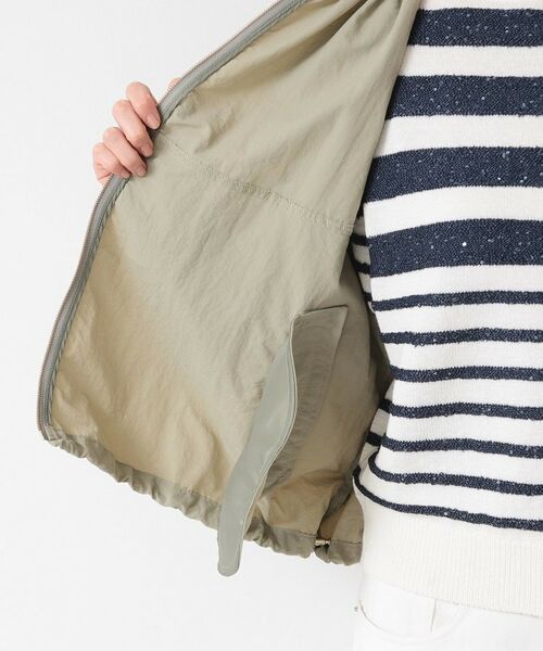 Dessin / デッサン レザーブルゾン・ジャケット | 【洗える】ギャザークルーネックブルゾン(S~L) | 詳細16