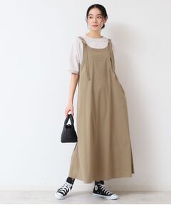 Dessin / デッサン ロング・マキシ丈ワンピース | 【洗える】ベルト付きキャミワンピース