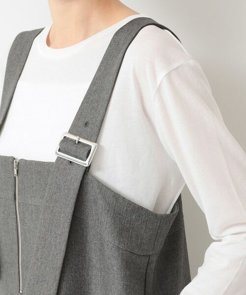 Dessin / デッサン ロング・マキシ丈ワンピース | 【洗える】フロントジップジャンパースカート | 詳細13