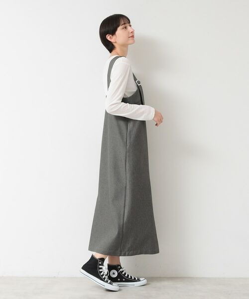Dessin / デッサン ロング・マキシ丈ワンピース | 【洗える】フロントジップジャンパースカート | 詳細7