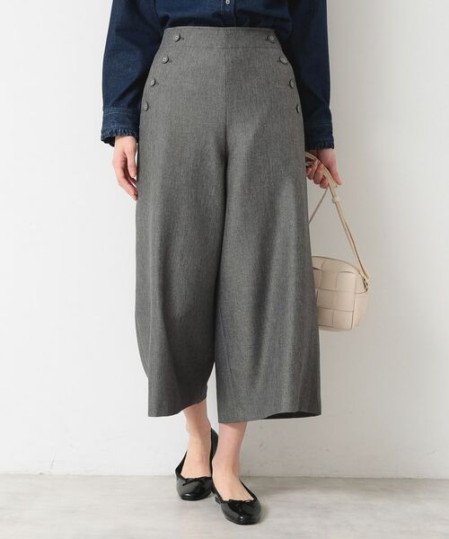 Dessin/デッサン 【春SALE・洗える】クロップドマリンパンツ(XS~L) チャコールグレー(014) 01(S) Dessin/デッサン 【春SALE・洗える】クロップドマリンパンツ(XS~L) チャコールグレー(014) 01(S)