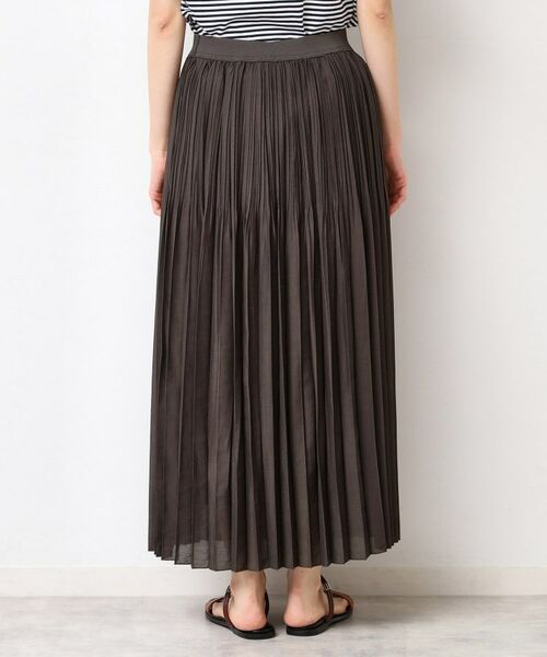 Dessin / デッサン ロング・マキシ丈スカート | 【ウエストゴム・洗える】シアーランダムプリーツスカート | 詳細11