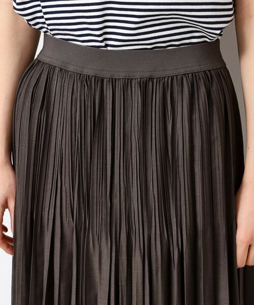 Dessin / デッサン ロング・マキシ丈スカート | 【ウエストゴム・洗える】シアーランダムプリーツスカート | 詳細12
