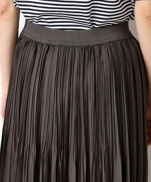 Dessin / デッサン ロング・マキシ丈スカート | 【ウエストゴム・洗える】シアーランダムプリーツスカート | 詳細13