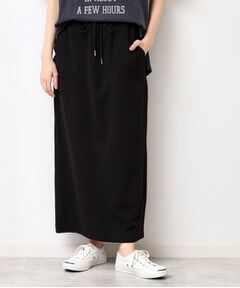 Dessin / デッサン ロング・マキシ丈スカート | 【セットアップ可能・ウエストゴム・洗える】ジョーゼットストレートスカート