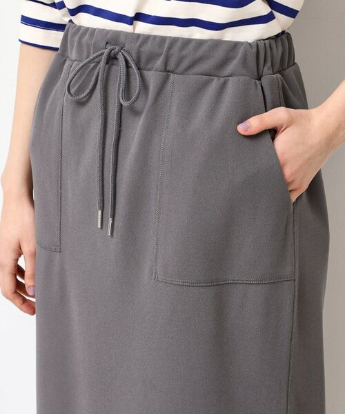 Dessin / デッサン ロング・マキシ丈スカート | 【セットアップ可能・ウエストゴム・洗える】ジョーゼットストレートスカート | 詳細12