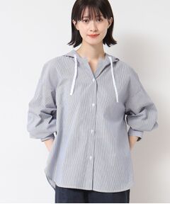 Dessin / デッサン シャツ・ブラウス | 【洗える・4サイズ展開】フーデットブラウス（XS～L）