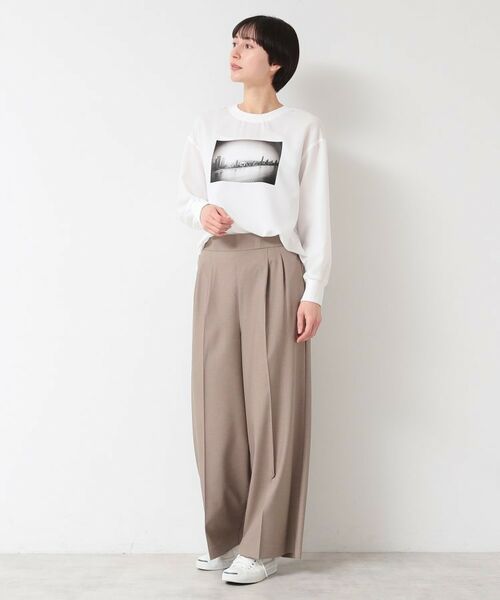 Dessin / デッサン シャツ・ブラウス | 【洗える】バックヘンリープリントブラウス（XS～L） | 詳細3