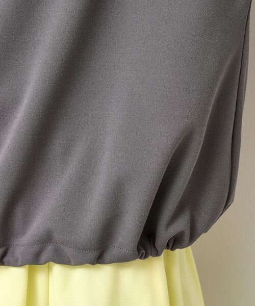 Dessin / デッサン カットソー | 【セットアップ可能・洗える】ジョーゼットドロスト付きブラウス | 詳細16