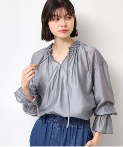Dessin / デッサン シャツ・ブラウス | 【洗える】フリルリボンブラウス