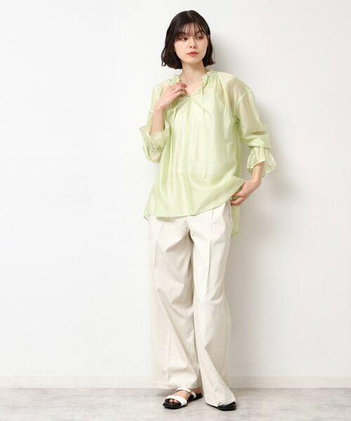 Dessin / デッサン シャツ・ブラウス | 【洗える】フリルリボンブラウス | 詳細7