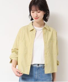 Dessin / デッサン シャツ・ブラウス | 【洗える・4サイズ展開】ポケット付きクロップド丈シャツ（XS～L）