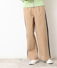 Dessin / デッサン パンツ | 【洗える】サイドライン入り切替ワイドパンツ