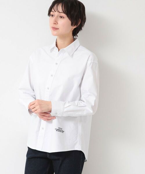 Dessin / デッサン シャツ・ブラウス | 【ユニセックス】刺繍入りオックスシャツ | 詳細1