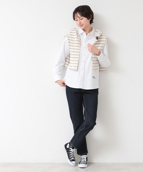 Dessin / デッサン シャツ・ブラウス | 【ユニセックス】刺繍入りオックスシャツ | 詳細2