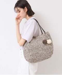 Dessin / デッサン トートバッグ | 【軽量】ポンポンチャームペーパートート