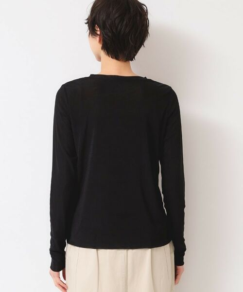 Dessin / デッサン カットソー | 【洗える】チュール重ねロングスリーブTシャツ | 詳細10