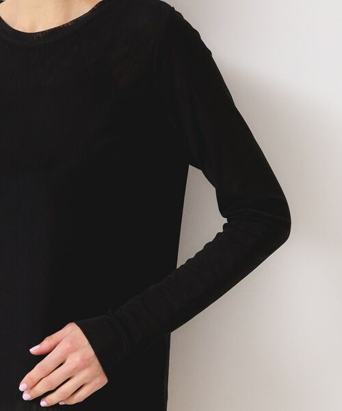 Dessin / デッサン カットソー | 【洗える】チュール重ねロングスリーブTシャツ | 詳細12