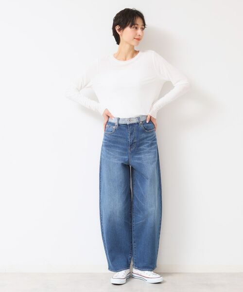 Dessin / デッサン カットソー | 【洗える】チュール重ねロングスリーブTシャツ | 詳細2