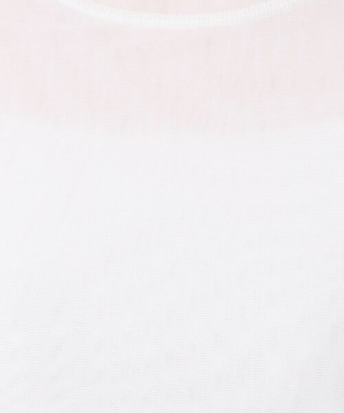 Dessin / デッサン カットソー | 【洗える】チュール重ねロングスリーブTシャツ | 詳細3