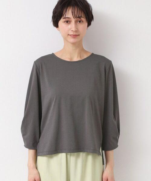 Dessin / デッサン カットソー | 【接触冷感・UV・洗える】袖ニュアンスカットソー | 詳細13