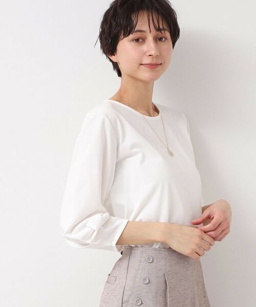 Dessin / デッサン カットソー | 【接触冷感・UV・洗える】袖ニュアンスカットソー | 詳細2